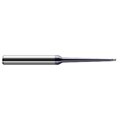 Picture of HARVEY Tool 17808-C6 .125 BALL x 1.0 RCH CLEAR 2FL AlTiN Nano End Mill Standard Flute Standard Helix Carbide AlTiN Single End Ball Nose