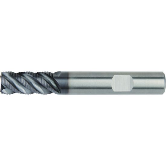 Picture of HANITA/WIDIA 497006002LT DIA 6MM SH 0.2362 LOC 0.5118 OAL 2.2441 End Mill Carbide TiAlN Single End 45.0° Chamfer WIDIA Series Mills