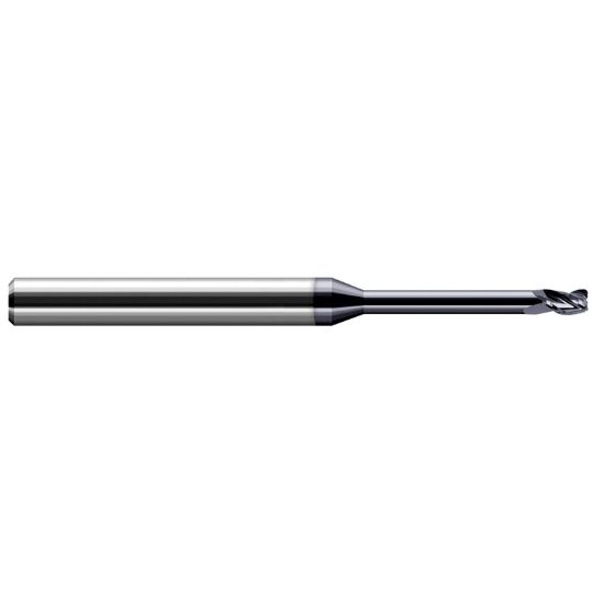 Picture of HARVEY Tool 42962-C3 .062 D x .015 R STB FL 8x RCH EM, AlTiN End Mill Standard Flute Standard Helix Carbide AlTiN Single End Corner Radius 0.0150 0.38MM