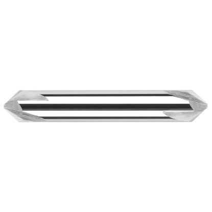 Picture of HARVEY Tool 18660 1/2 DIA x 60 DEG Carbide Chamfer , DBL End Chamfer Mill Carbide Uncoated Double End Cham Mill