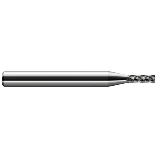 Picture of HARVEY Tool 28695 .095 D x .030 R CRAD EM, 4 FL End Mill Standard Flute Standard Helix Carbide Uncoated Single End Corner Radius 0.0300 0.76MM