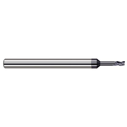 Picture of HARVEY Tool 33227-C3 .027 DIA Carbide STB FL 5x RCH EM, AlTiN End Mill Standard Flute Standard Helix Carbide AlTiN Single End Square Sharp