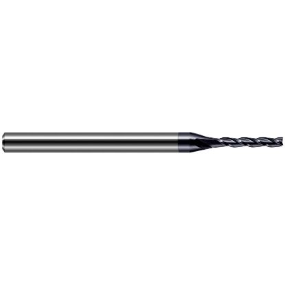 Picture of HARVEY Tool 31847-C3 .047 DIA Carbide 5x Long Flute EM, AlTiN End Mill Standard Flute Standard Helix Carbide AlTiN Single End Square Sharp