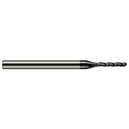 Picture of HARVEY Tool 32247-C4 .047 BALL Carbide 5x Long Flute EM, DIAMND End Mill Standard Flute Standard Helix Carbide Diamond Single End Ball Nose