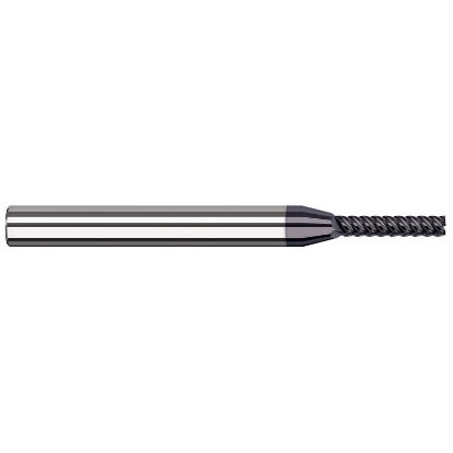 Picture of HARVEY Tool 24408-C6 .125 D HI-HELIX MA FINISHER, 4x LOC Nano End Mill Standard Flute Standard Helix Carbide AlTiN Single End Square Sharp