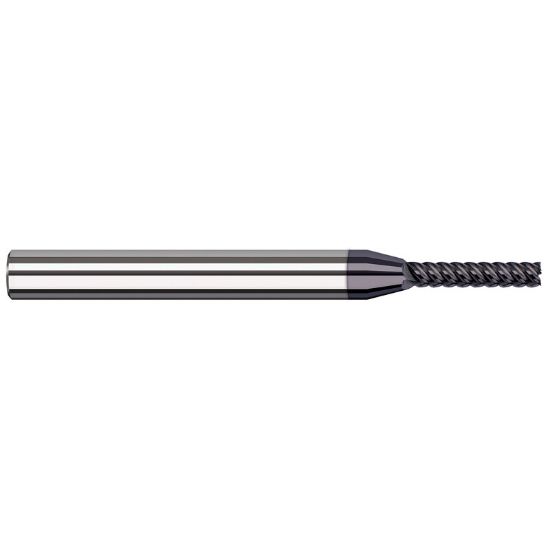 Picture of HARVEY Tool 24408-C6 .125 D HI-HELIX MA FINISHER, 4x LOC Nano End Mill Standard Flute Standard Helix Carbide AlTiN Single End Square Sharp