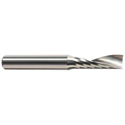 Picture of HARVEY Tool 51431 1/32 DIA x 3/32 LOC H.PLAS, 1 FL End Mill Standard Flute Standard Helix Carbide Uncoated Single End Square Sharp