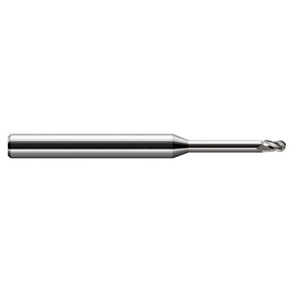 Picture of HARVEY Tool 34314 DIA 7/32 LOC 0.3300 OAL 4.00 End Mill Standard Flute Standard Helix Carbide Uncoated Single End Ball Nose