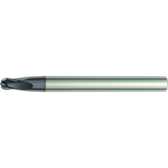 Picture of HANITA/WIDIA TM7S5F05002 DIA 3/16 SH 0.1875 LOC 0.1875 OAL 3.00 End Mill Standard Flute High Helix Carbide AlTiN Single End Ball Nose Vision Plus