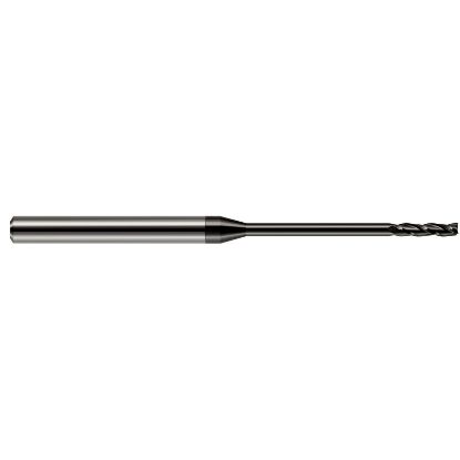 Picture of HARVEY Tool 10065 DIA 0.065 LOC 0.50 OAL 2.50 End Mill Standard Flute Standard Helix Carbide Diamond Single End Square Sharp