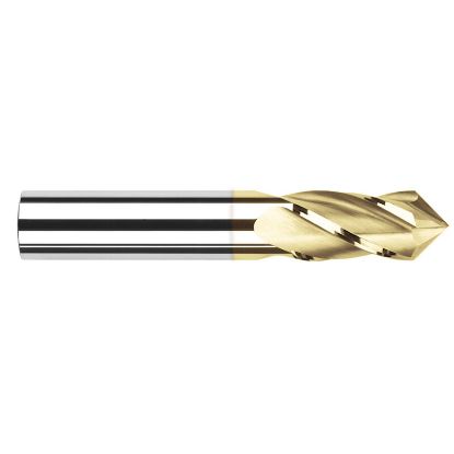 Picture of HARVEY Tool 15348-C1 3/4 DIA x 90 Carbide Drill /Mill, 4 FL TiNDrill /Mill Carbide AlTiN Single End Drill Point