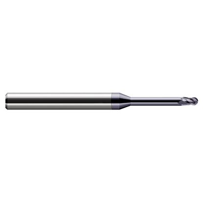 Picture of HARVEY Tool 34239-C3 .039 BALL Carbide STB FL 8x RCH EM, AlTiN End Mill Standard Flute Standard Helix Carbide AlTiN Single End Ball Nose