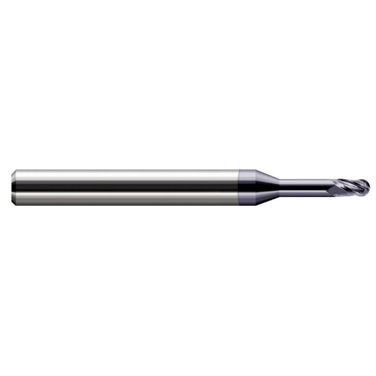 Picture of HARVEY Tool 33516-C3 .250 BALL Carbide STB FL 5x RCH EM, AlTiN End Mill Standard Flute Standard Helix Carbide AlTiN Single End Ball Nose