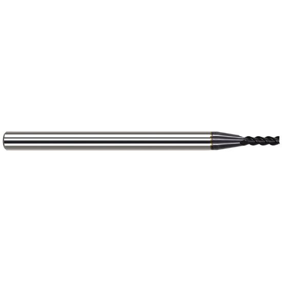 Picture of HARVEY Tool 45620-C3 .020 D V-HELIX MA, 3x LOC, 3 FL, AlTiN End Mill Standard Flute Standard Helix Carbide AlTiN Single End Square Sharp