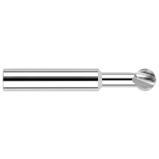 Picture of HARVEY Tool 23218 .281 D x 270 XXL RCH UNDERCUT EM End Mill Standard Flute Standard Helix Carbide Uncoated Single End Ball Nose 270°