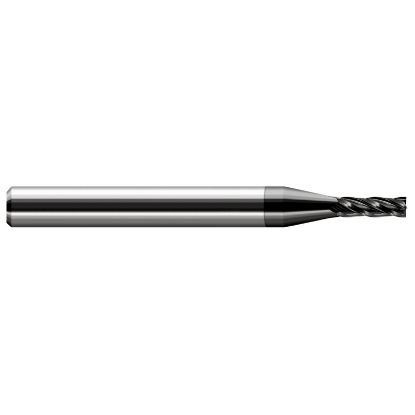 Picture of HARVEY Tool 73039-C4 .039 DIA Carbide SQ EM- 4 FL, DIAMOND End Mill Standard Flute Standard Helix Carbide Diamond Single End Square Sharp