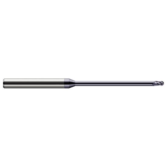 Picture of HARVEY Tool 970747-C3 .047 BALL Carbide STB FL 18x RCH EM, AlTiN End Mill Standard Flute Standard Helix Carbide AlTiN Single End Ball Nose