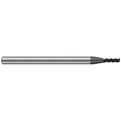Picture of HARVEY Tool 45702-C3 .109 D V-HELIX MA, 3x LOC, 3 FL, AlTiN End Mill Standard Flute Standard Helix Carbide AlTiN Single End Square Sharp