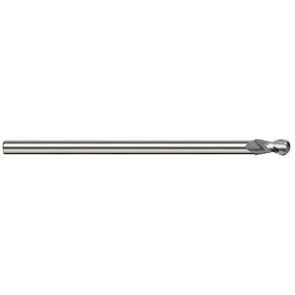Picture of HARVEY Tool 24748 3/4 D x 5/8 Shank BALL EM, 2 FL End Mill Standard Flute Standard Helix Carbide Uncoated Single End Ball Nose