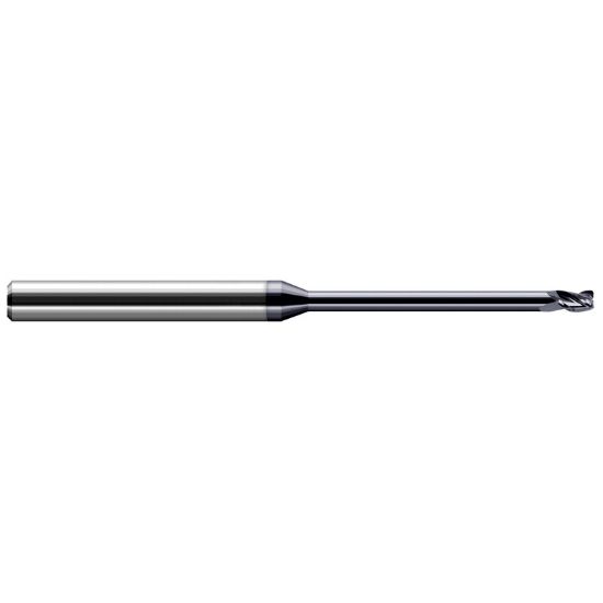 Picture of HARVEY Tool 42612-C3 .187 D x .030 R STB FL 12x RCH EM, AlTiN End Mill Standard Flute Standard Helix Carbide AlTiN Single End Corner Radius 0.0300 0.76MM
