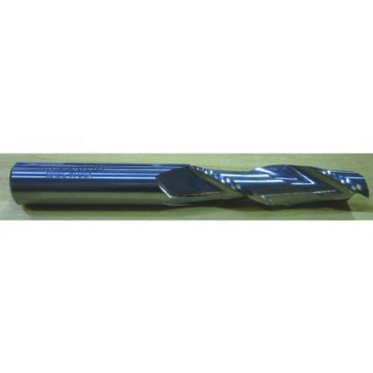 Picture of HTC 150-2125 DIA 1/8 SH 0.1250 LOC 0.7500 OAL 2.50 End Mill Standard Flute Standard Helix Carbide Uncoated Single End Square Sharp