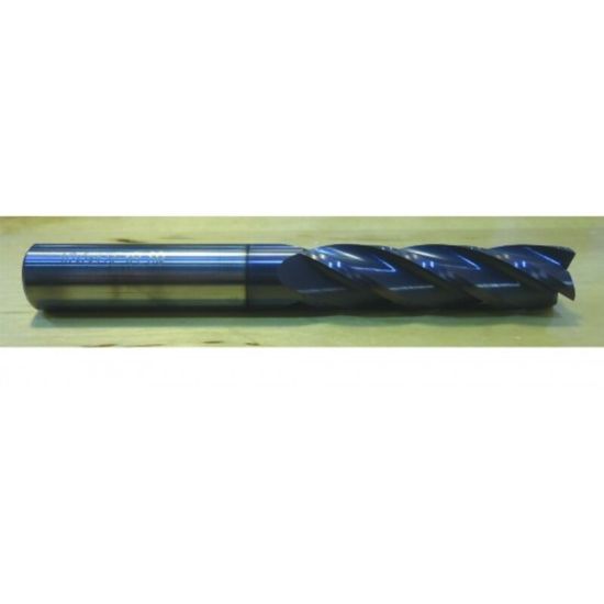 Picture of HTC 160-4100 DIA 1 SH 1.00 LOC 2.2500 OAL 5.00 End Mill Standard Flute Standard Helix Carbide AlTiN Single End Square Sharp