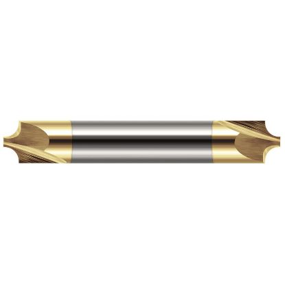 Picture of HARVEY Tool 46312-C1 .312 R Carbide CREM, DE,2 FL,TiN Corner Rounder Carbide TiN Double End Corner Rounder 0.3120 7.92MM