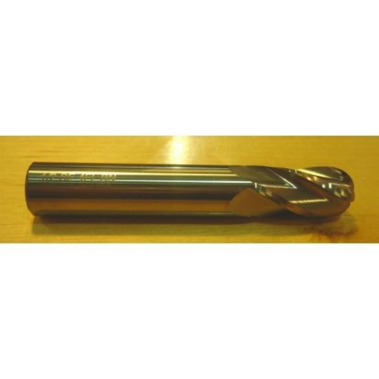 Picture of HTC 135-2906 DIA 29/32 SH 1.00 LOC 1.50 OAL 4.00 End Mill Standard Flute Standard Helix Carbide Uncoated Single End Ball Nose