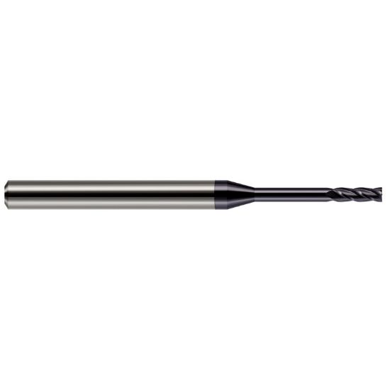 Picture of HARVEY Tool 76230-C3 .030 DIA Carbide Long RCH EM-2 FL, AlTiN End Mill Standard Flute Standard Helix Carbide AlTiN Single End Square Sharp