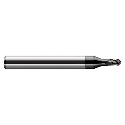 Picture of HARVEY Tool 47962-C4 .062 BALL Carbide STB FL 3x RCH EM, DIAMND End Mill Standard Flute Standard Helix Carbide Diamond Single End Ball Nose