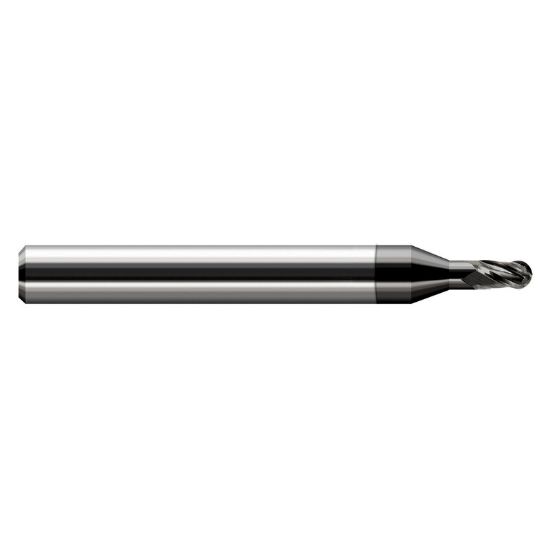 Picture of HARVEY Tool 47962-C4 .062 BALL Carbide STB FL 3x RCH EM, DIAMND End Mill Standard Flute Standard Helix Carbide Diamond Single End Ball Nose