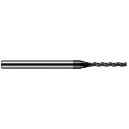 Picture of HARVEY Tool 33630-C4 .030 DIA Carbide 8x Long Flute EM, DIAMOND End Mill Standard Flute Standard Helix Carbide Diamond Single End Square Sharp