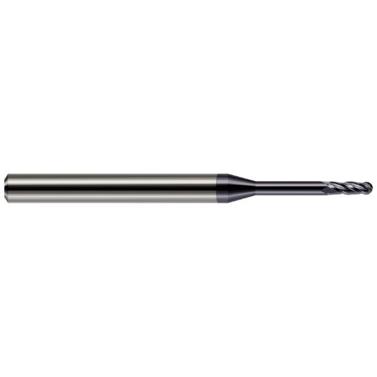 Picture of HARVEY Tool 76865-C3 .065 BALL Carbide LG RCH EM-4 FL AlTiN End Mill Standard Flute Standard Helix Carbide AlTiN Single End Ball Nose