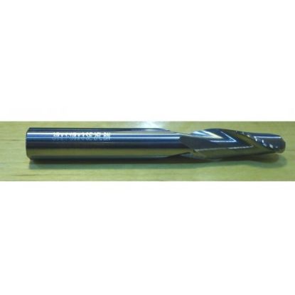 Picture of HTC 155-2125 DIA 1/8 SH 0.1250 LOC 0.7500 OAL 2.50 End Mill Standard Flute Standard Helix Carbide Uncoated Single End Ball Nose