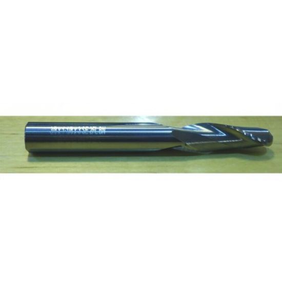 Picture of HTC 155-2125 DIA 1/8 SH 0.1250 LOC 0.7500 OAL 2.50 End Mill Standard Flute Standard Helix Carbide Uncoated Single End Ball Nose