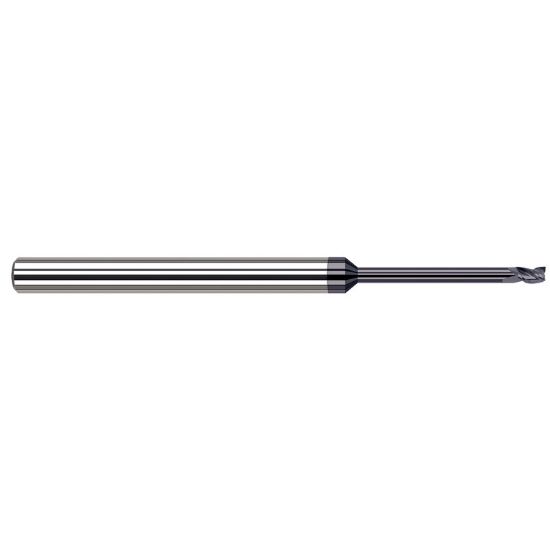 Picture of HARVEY Tool 850293-C3 .093 DIA Carbide STB FL 11x RCH EM, AlTiN End Mill Standard Flute Standard Helix Carbide AlTiN Single End Square Sharp