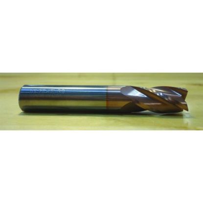 Picture of HTC 127-4546 DIA 35/64 SH 0.5625 LOC 1.2500 OAL 3.50 End Mill Standard Flute Standard Helix Carbide TiCN Single End Square Sharp