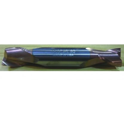 Picture of HTC 192-4093 DIA 3/32 SH 0.1250 LOC 0.1875 OAL 1.50 End Mill Standard Flute Standard Helix Carbide TiCN Double End Square Sharp