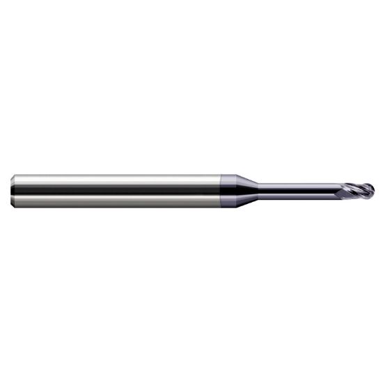 Picture of HARVEY Tool 868220-C3 .020 BALL Carbide STB FL 7x RCH EM, AlTiN End Mill Standard Flute Standard Helix Carbide AlTiN Single End Ball Nose