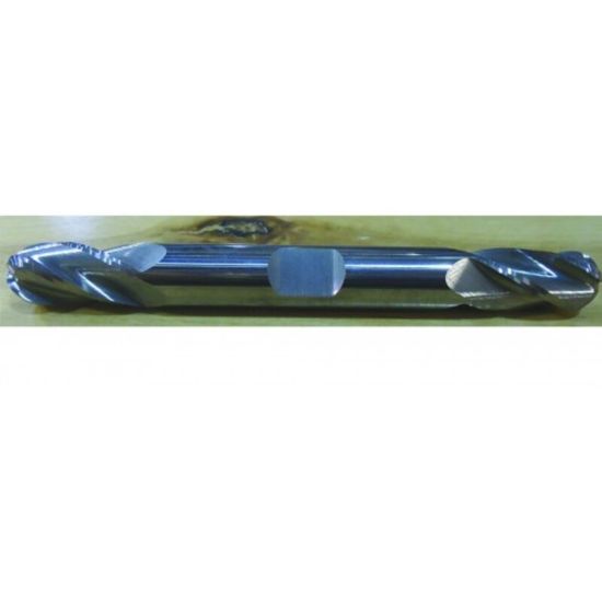 Picture of HTC 215-4625 DIA 5/8 SH 0.6250 LOC 1.50 OAL 6.00 End Mill Standard Flute Standard Helix Carbide Uncoated Double End Ball Nose