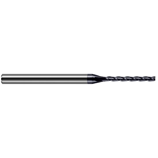 Picture of HARVEY Tool 951365-C3 .065 DIA Carbide 10x Long Flute EM, AlTiN End Mill Standard Flute Standard Helix Carbide AlTiN Single End Square Sharp