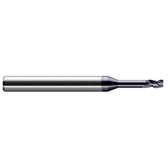 Picture of HARVEY Tool 41531-C3 .031 D x .010 R STB FL 5x RCH EM, AlTiN End Mill Standard Flute Standard Helix Carbide AlTiN Single End Corner Radius 0.0100 0.25MM