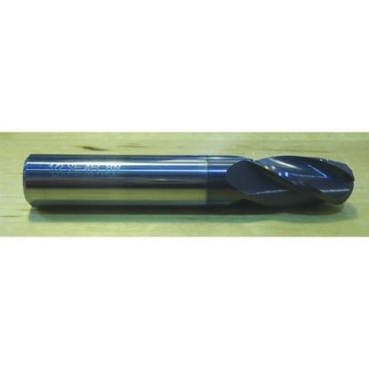 Picture of HTC 145-4968 DIA 31/32 SH 1.00 LOC 1.50 OAL 4.00 End Mill Standard Flute Standard Helix Carbide AlTiN Single End Ball Nose