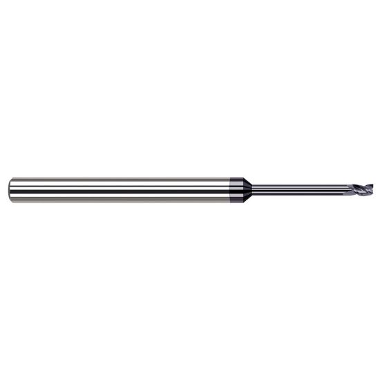 Picture of HARVEY Tool 982205-C3 .118 DIA Carbide STB FL 10x RCH EM, AlTiN End Mill Standard Flute Standard Helix Carbide AlTiN Single End Square Sharp
