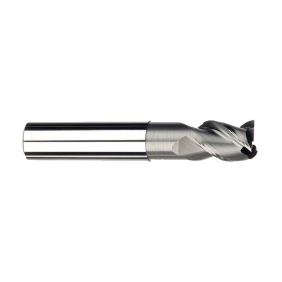 Picture of IMCO 33122 DIA 3/8 SH 0.3750 LOC 0.50 OAL 3.00 End Mill Standard Flute High Helix Carbide Uncoated Single End Square Sharp Streaker Mill