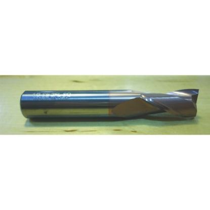 Picture of HTC 127-3093 DIA 3/32 SH 0.1250 LOC 0.3750 OAL 1.50 End Mill Standard Flute Standard Helix Carbide TiCN Single End Square Sharp