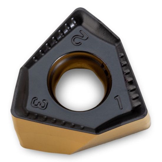 Picture of ICE 6NGU090508R-M IP1312 Milling Insert Trigon AlTiN 0.032 Corner Radius