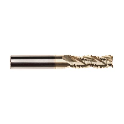 Picture of IMCO 61120 DIA 1 SH 1.00 LOC 1.2500 OAL 4.00 End Mill Standard Flute High Helix Carbide Uncoated Single End Corner Radius 0.0300 0.76MM Streaker Mill