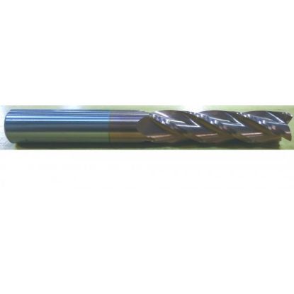 Picture of HTC 174-4107 DIA 1 SH 1.00 LOC 4.00 OAL 7.00 End Mill Standard Flute Standard Helix Carbide TiCN Single End Square Sharp