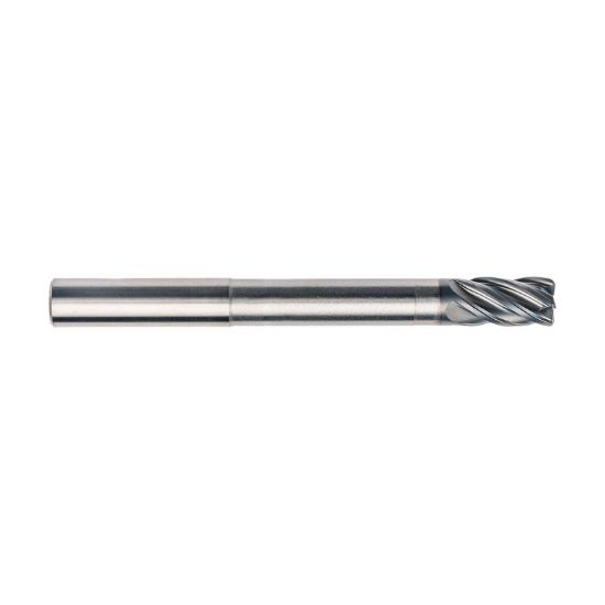 Picture of IMCO 61649 DIA 1/2 SH 0.50 LOC 0.7500 OAL 5.00 End Mill Standard Flute Standard Helix Carbide TAC Single End Corner Radius 0.0900 2.29MM Pow-R-Path Mill